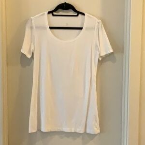 Lululemon Athletica Cream Fitted Short Sleeve Tee